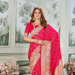 Women's Banarasi Silk Kanjivaram Saree For Wedding