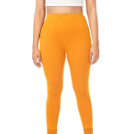 Womens Solid Viscose Full Length Leggings