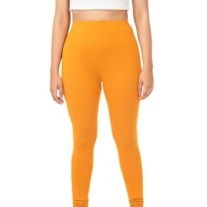 Womens Solid Viscose Full Length Leggings