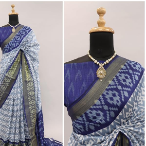 Women's Pochampally Printed Cotton Silk Saree