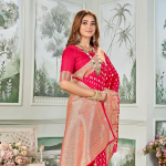 Women's Banarasi Silk Kanjivaram Saree For Wedding