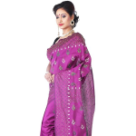 Stitch hand embroidery assam Silk Saree