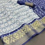 Women's Pochampally Printed Cotton Silk Saree
