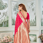 Women's Banarasi Silk Kanjivaram Saree For Wedding
