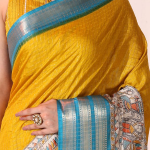 Tussar Blend Madhubani Printed Saree