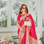 Women's Banarasi Silk Kanjivaram Saree For Wedding