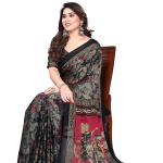 Chiffon Georgette Floral Print Saree